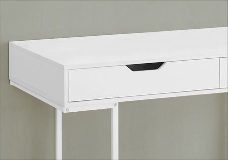 Computer Desk For Home Office, Storage Drawers, Marble Look Contemporary & Modern HouseOfZazla