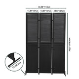 Rustic 3 Panel Room Dividers And Folding Privacy Screen