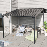Outdoor Pergola, 10' x 10' Hardtop Gazebo for Yard