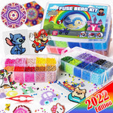 Fuse Beads for Kids Craft Art 106 Patterns Fusebead Melty Fusion Colored Arts and Crafts Set WoodArtSupply