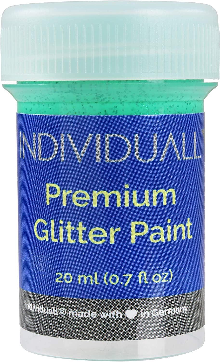 Glitter Paint Set of 8 Sparkly, 20Ml Acrylic Paints with Metallic Shimmer Canvas, Paper, Wood, Metal and Plastic - WoodArtSupply