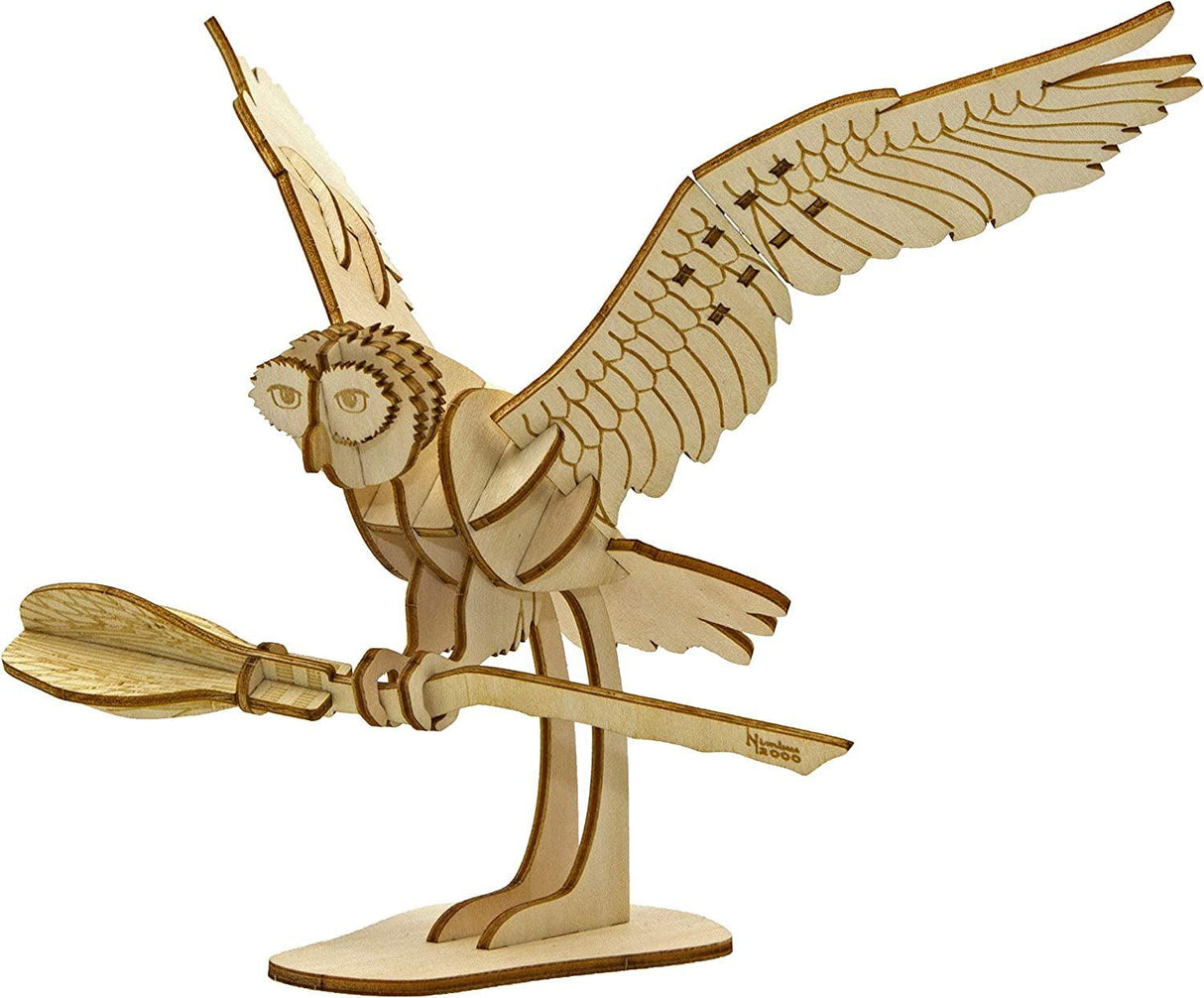 Hedwig 3D Wood Puzzle Kit - Build and Customise Your Own Harry Potter Owl Model WoodArtSupply