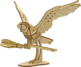 Hedwig 3D Wood Puzzle Kit - Build and Customise Your Own Harry Potter Owl Model WoodArtSupply