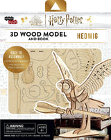 Hedwig 3D Wood Puzzle Kit - Build and Customise Your Own Harry Potter Owl Model WoodArtSupply