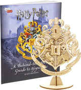 Harry Potter 3D Wood Puzzle Kit - Hogwarts Crest Build & Paint Model (7 Pieces) WoodArtSupply