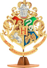 Harry Potter 3D Wood Puzzle Kit - Hogwarts Crest Build & Paint Model (7 Pieces) WoodArtSupply