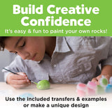 Hide & Seek Rock Painting Kit - Arts & Crafts for Kids - Includes Rocks & Waterproof Paint WoodArtSupply