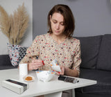 Hill Hjem Food Safe Kintsugi Repair Kit, Updated Instuctions for The Complete DIY Set for Kintsugi Pottery Restoration Includes Gold Dust, Glue, Practice Dish, Wood Sticks, Gloves, for Beginners Hill Hjem