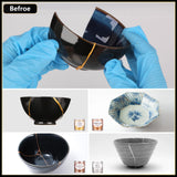 iienjoy Kintsugi Repair Kit, 4 Colors Food Safe Kintsugi Kit Repairs Broken Ceramics, Jade, Glass, Meaningful Pottery, Kintsugi Gold Glue for Ceramics and Porcelain Repair Perfect for Beginners iienjoy