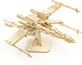 Star Wars X-Wing 3D Wooden Puzzle & Model Kit - Build, Paint & Collect (73 Pieces) WoodArtSupply