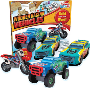 Kids Craft Kit Build & Paint Your Own Wooden Race Car Art & Craft Kit DIY Toy Make Your Own Car WoodArtSupply