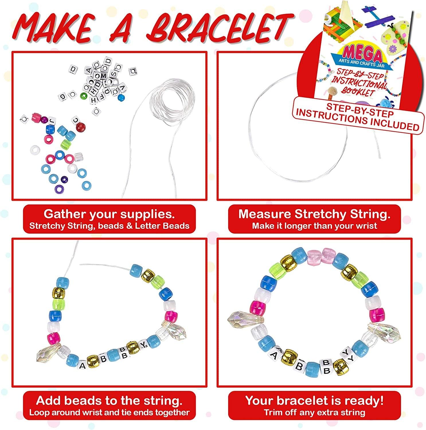 Kids Crafts and Art Supplies Jar Kit 1000+ Piece Set Glitter Glue, Paper, Colored Popsicle Sticks, Googly Eyes, Pipe Cleaners WoodArtSupply