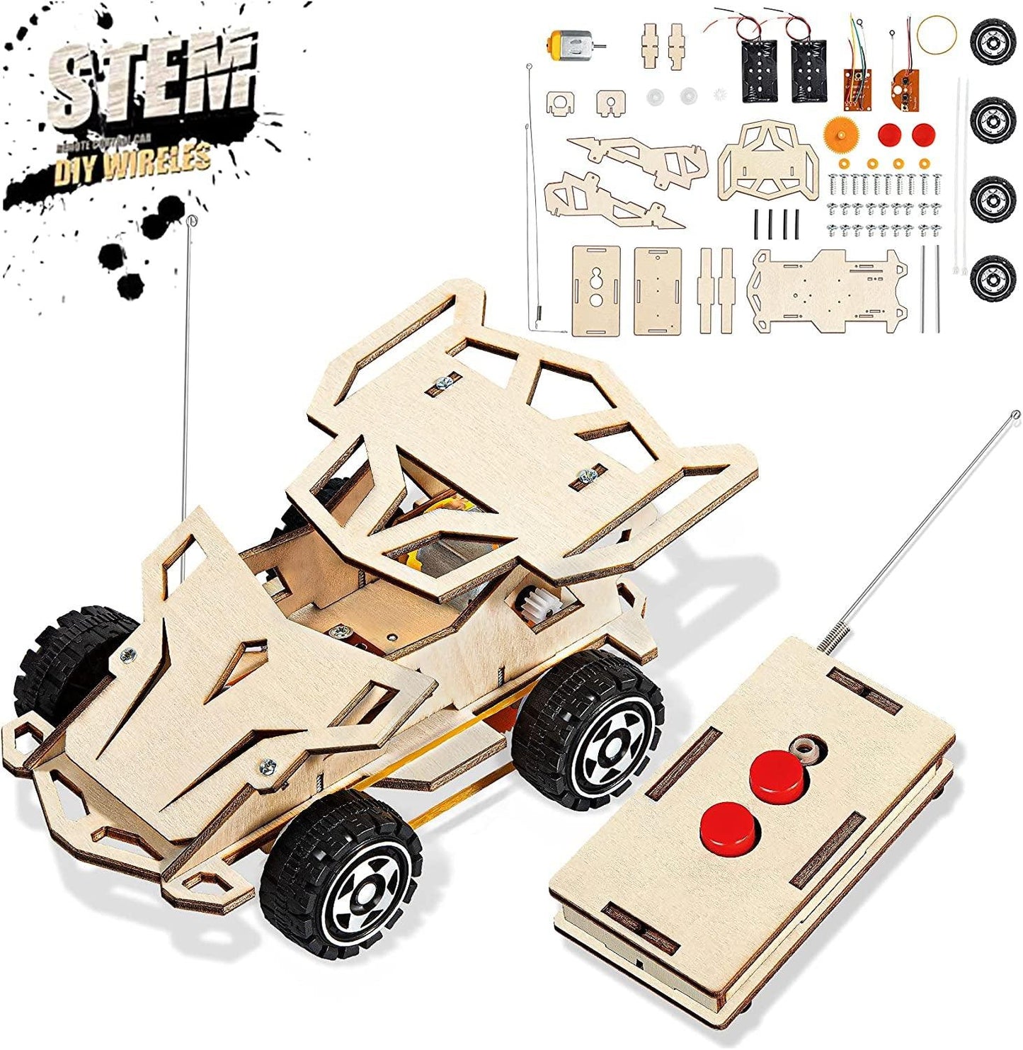 Kids Toys Stem Projects Science Kits Crafts for Kids DIY Model Cars Kit Educational Building Toys - WoodArtSupply
