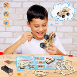 Kids Toys Stem Projects Science Kits Crafts for Kids DIY Model Cars Kit Educational Building Toys WoodArtSupply