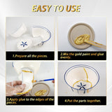 Kintsugi Kit Gold Repair, Gold Glue for Ceramics and Porcelain Repair, Kintsugi Kit Repair Your Meaningful Pottery, Ceramic Repair Perfect for Beginners Restoring Meaningful Gifts Bellisinno