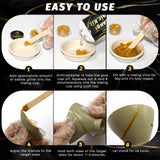 Kintsugi Repair Kit, Food Safe Gold & Silver Kintsugi Kit for Broken Ceramics, Glass, Jade and Sculptures, Japanese Art Craft with Gold Glue for Ceramics and Porcelain Repair Restoration TJINHEZ