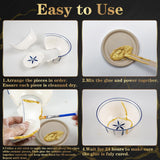 Kintsugi Repair Kit Gold, Gold Glue for Ceramics and Porcelain Repair, Kintsugi Kit Repairs Your Meaningful Ceramics, Perfect for Beginners Restoring Meaningful Gifts Yeardera