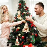 Large Size 7" Wooden Christmas Ornaments to Paint, DIY Blank Unfinished Wood for Crafts Hanging WoodArtSupply