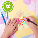 Large Size 7" Wooden Spring Ornaments to Paint, Flower Wooden DIY Blank Unfinished WoodArtSupply