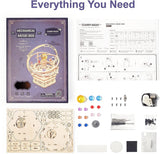 Starry Night 3D Wooden Music Box Puzzle for Adults - DIY Mechanical Craft Model WoodArtSupply