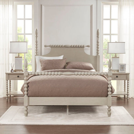Nightstand With 1 Drawer And Turned Legs HouseOfZazla