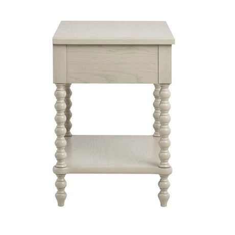 Nightstand With 1 Drawer And Turned Legs HouseOfZazla
