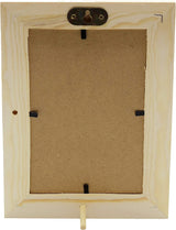Pack of 6 Unfinished Solid Pine Wood Picture Frames for Arts & Crafts, DIY Painting Project Stand (6X8 Frame Size Holds 6X4 Pictures) WoodArtSupply