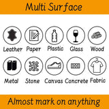 Paint Pens Paint Markers Never Fade Quick Dry and Permanent, 12 Color Oil-Based Waterproof Painting, Ceramic, Wood WoodArtSupply