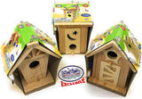 Paint Your Own Small Wooden Birdhouses (Includes Paints & Brushes) Gift Set Bundle - 3 Pack WoodArtSupply