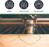 Plywood Sheets for Crafts 14Pc Blank Unfinished Basswood Thin Rectangle Wood Board Cutouts 2 Sizes 12Pc 6X4In 2Pc 12X8In WoodArtSupply