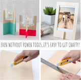 Plywood Sheets for Crafts 14Pc Blank Unfinished Basswood Thin Rectangle Wood Board Cutouts 2 Sizes 12Pc 6X4In 2Pc 12X8In WoodArtSupply