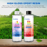 Resin Coaster Molds Silicone Kit Cutting Serving Board Mold with DIY Geode Tray Molds Pigments Tools 82 Pcs WoodArtSupply