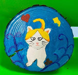 Unfinished Natural with Tree Bark Wood Slices 10 Pcs 4.2-4.7" Disc Coasters Wood Pieces Craft Wood Kit Circles DIY WoodArtSupply