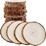 Unfinished Natural Wood Slices 20 Pcs 3.5-4 Inch Craft Wood Kit Circles Crafts Rustic DIY with Bark WoodArtSupply