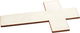 Unfinished Wood Cutout 25-Pack Cross Shaped for Wooden Craft DIY Projects, Sunday School, Church, Home 2.7 X 4.2" WoodArtSupply