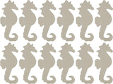 Unfinished Wood Seahorse Cutout Shapes, 5 Inch Tall, Ready to Paint or Decorate, Pack of 12 WoodArtSupply