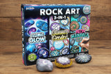 Kids Rock Painting Kit – Create Geode, Mandala & Glow‑in‑the‑Dark Rocks for Fun DIY Art WoodArtSupply