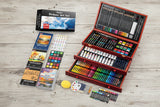 Art Supplies for Adults – 195‑Piece Drawing & Painting Kit with Sketchbooks, Pads, Canvases & Gift Box WoodArtSupply