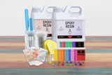 80 oz Crystal Clear Epoxy Resin Kit, 1:1 Ratio with Mica Colors & Accessories WoodArtSupply