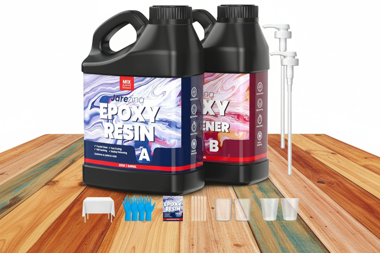 64 oz Crystal Clear Epoxy Resin, Easy 1:1 Mix for Casting, Art, Jewelry & Wood Projects WoodArtSupply
