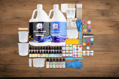 2 Gallon Crystal Clear Epoxy Resin, Self‑Leveling 1:1 Casting Resin for Art, Jewelry, Wood & Crafts