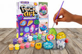 Rock Art Kit – Rock Painting Craft Set with 3 lbs of Rocks & 12 Paints for Kids Ages 6–9 WoodArtSupply