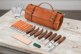 21‑Piece Deluxe Wood Carving Kit – Whittling Knives, Detail Carving Tools & Leather Storage Bag for Beginners WoodArtSupply