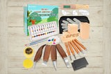 44‑Piece Wood Carving Kit with Templates, Paint Set, Bee Wax, Whittling Knives & Detail Tools for Beginners and Hobbyists WoodArtSupply