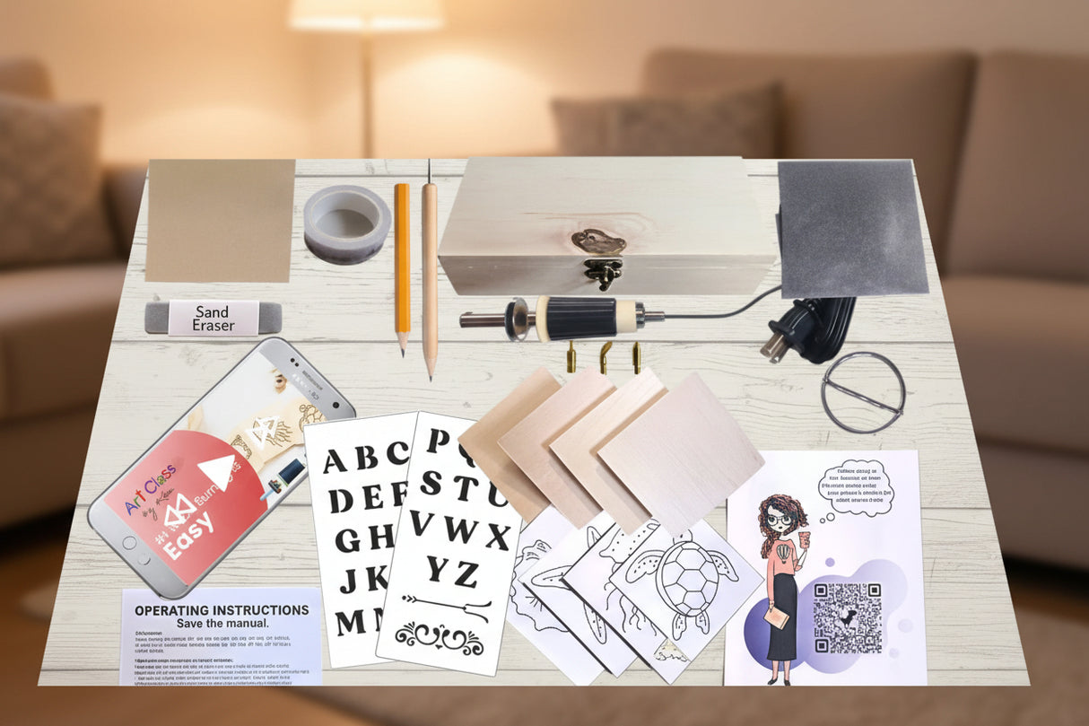 DIY Beginners Wood Burning Kit for Kids and Teenage Boys & Girls WoodArtSupply