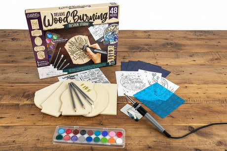 Wood Burning Kit for Beginners, Deluxe Pyrography Wood Engraving Art Set WoodArtSupply