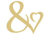 & with Heart Cutout Unfinished Wood Cutout Valentine's Day Decor Door Hanger Everyday MDF Shaped Canvas Style 1 (6") Diverse Woodworking