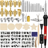 Wood Burning Kit 73PCS Professional Pen and Accessories Wooden Kits Embossing Carving and Wood Burning WoodArtSupply