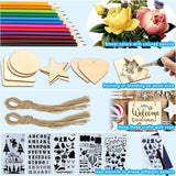 Wood Burning Kit 95Pcs Soldering Pyrography Pen with Adjustable On-Off Switch Control Temperature Tool WoodArtSupply