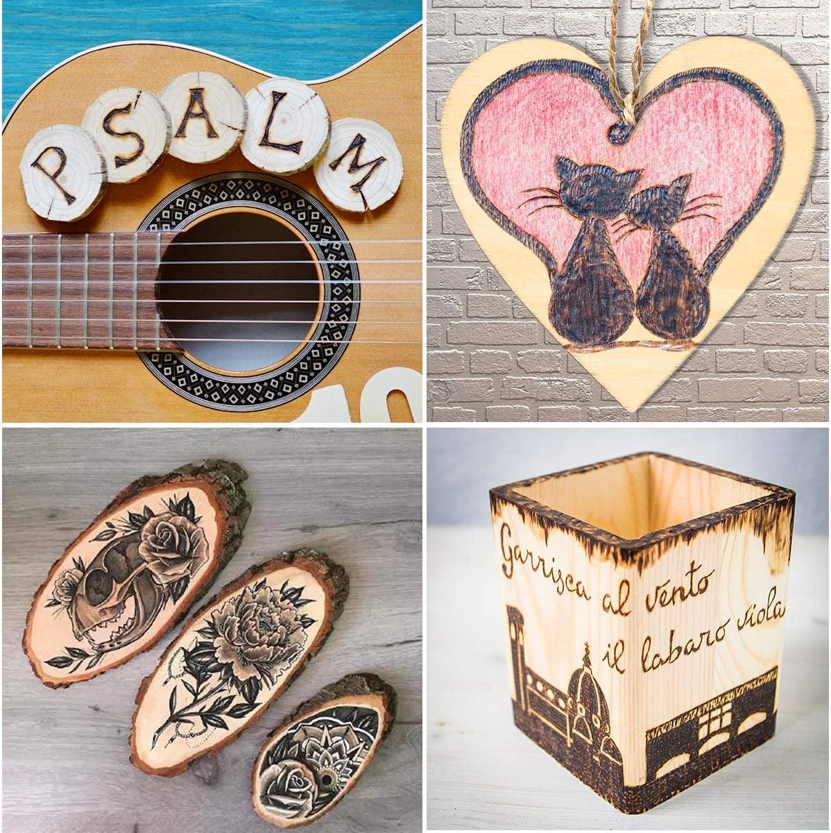 Wood Burning Kit 95Pcs Soldering Pyrography Pen with Adjustable On-Off Switch Control Temperature Tool WoodArtSupply